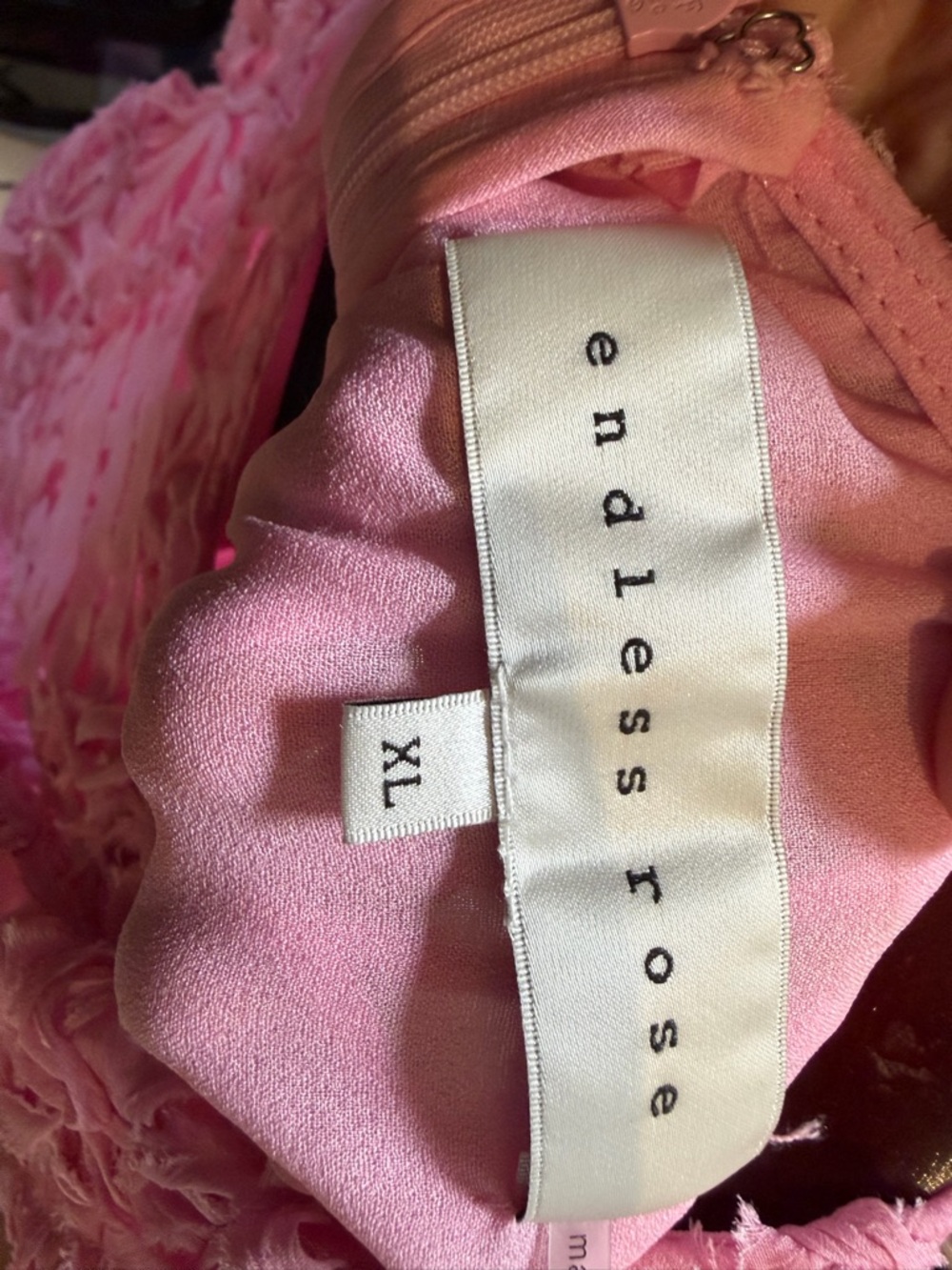 Endless Rose Pink Crochet Sleeveless Maxi Dress - Picture 3 of 4